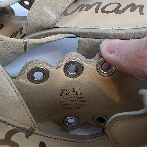 Sam Edelman Seana Grommet Crisscross Sandal 8.5 - Picture 4 of 5